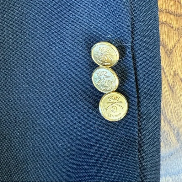 Orvis Men's Navy Blue Blazer - "Tailored in USA" - Size 42 Regular - Heavy Duty! - Picture 2 of 7